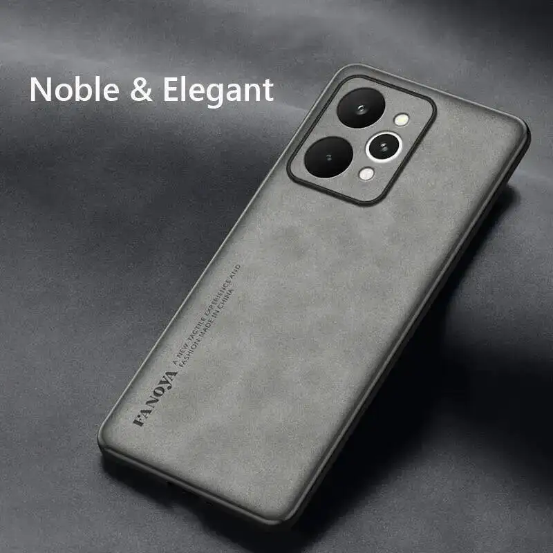 Para Realme 15 Pro 5G sensación de piel a prueba de golpes mate Funda de cuero Retro Funda trasera suave Funda para Realme 15 Pro Protector - imagen 3