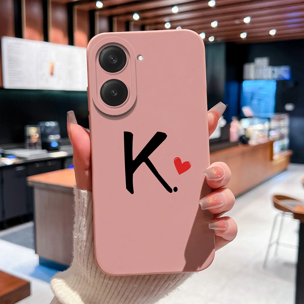 Funda para Xiaomi Redmi A5 Love Letter estilo Simple protección de cámara parachoques para RedmiA5 4G cubierta de silicona líquida suave a prueba de golpes - imagen 3