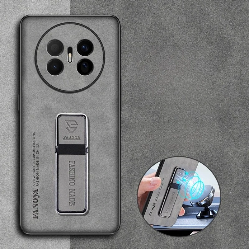 Para Huawei Mate 70 Air funda para Mate70 Air Skinsheep PU cuero protección completa mate duro parachoques magnético soporte cubierta Shell