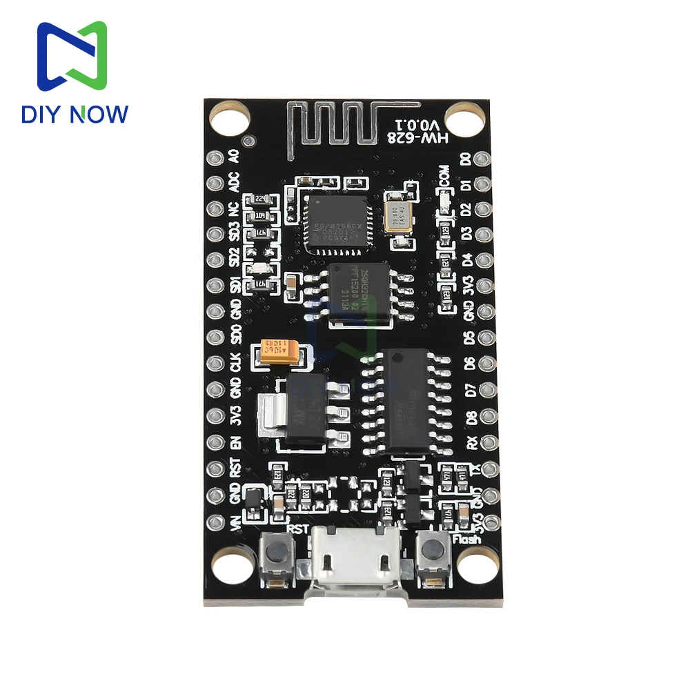 NodeMCU V3 Lua Módulo WIFI integración de ESP8266 + memoria adicional 32M Flash, USB-serial CH340G - imagen 5