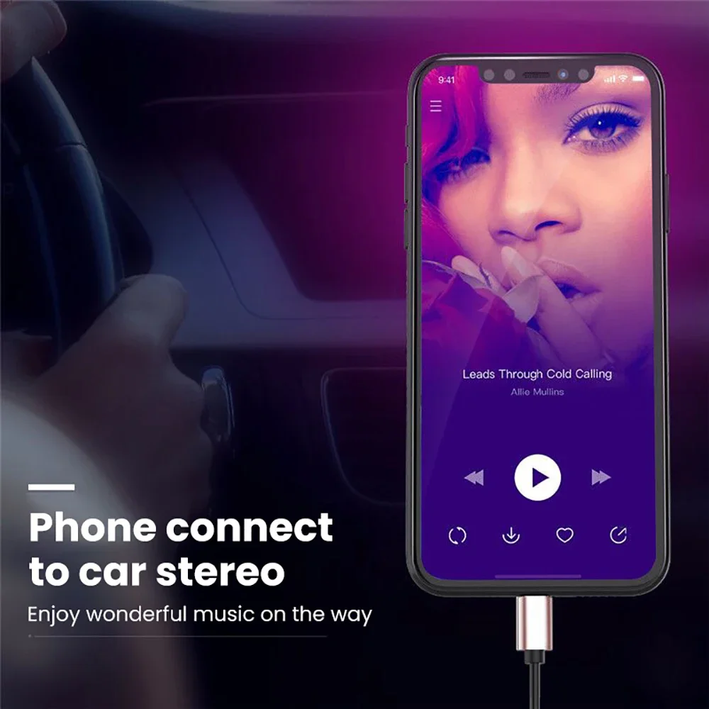 Convertidor de Cable de Audio USB tipo C a conector de 3,5mm, adaptador de altavoz para auriculares, conector de Cable de Audio auxiliar para iPhone, Samsung y Xiaomi - imagen 2