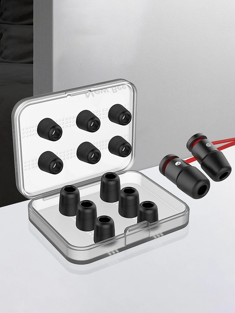 6 pares (12 uds) almohadillas de repuesto originales KZ auriculares con aislamiento de ruido tapones para los oídos auriculares de espuma viscoelástica para auriculares - imagen 4