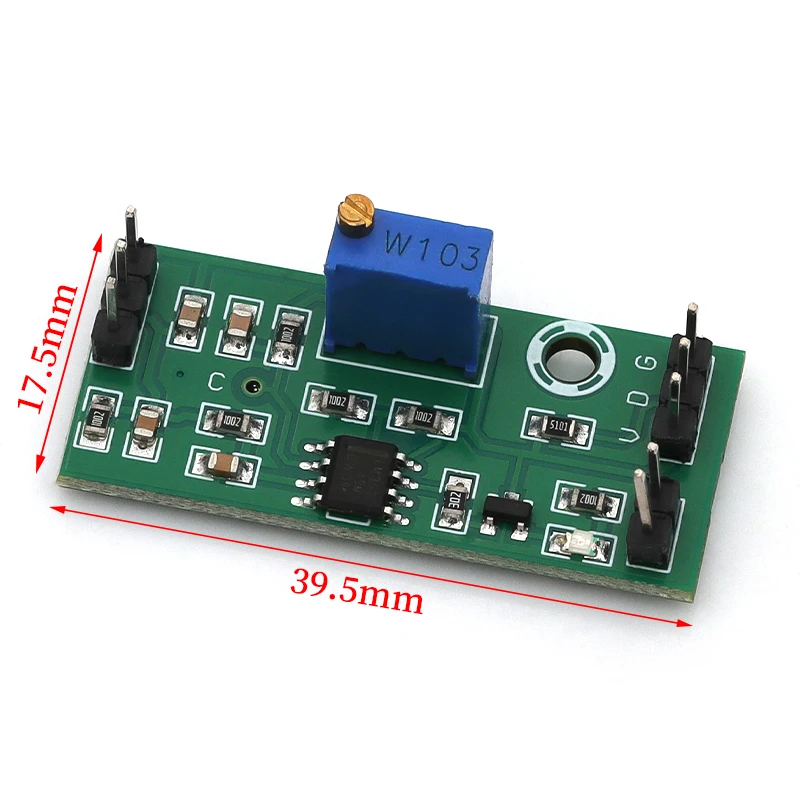 Módulo comparador de voltaje LM393 3,5-24V Control de comparador analógico de salida de alto nivel con indicador LED - imagen 2