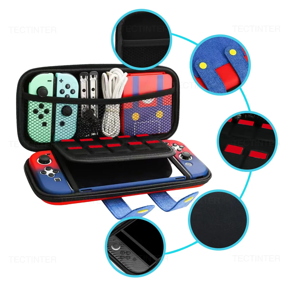 Estuche de viaje de carcasa dura EVA para consola de juegos NS Switch 2, bolsa de almacenamiento protectora portátil para accesorios NS Switch 2 - imagen 2