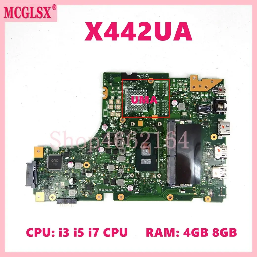 Placa base X442UQ i3 i5 i7 CPU 4GB 8GB-RAM para For Asus X442UQR X442UN X442UNR X442UF X442UR X442URR A480U X442UA X442UAR - imagen 3