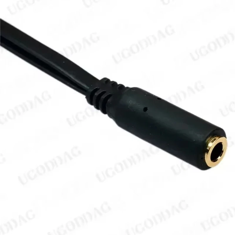 1/2 Uds Cable de Audio de ordenador macho a hembra adaptador de Audio estéreo de 3,5mm Cable adaptador de 1 hembra a 2 macho para auriculares - imagen 5