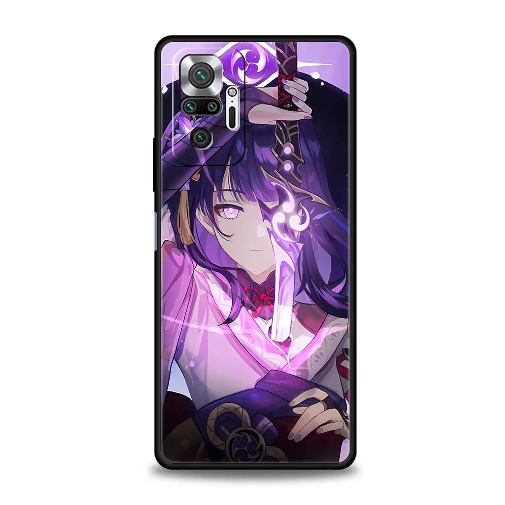 Raiden Shogun Genshin Impact funda de teléfono para Xiaomi Redmi Note 14 13 12 5G 11 10 Pro Plus 4G 9S 9 14C 13C 12C 10C 9C 9A - imagen 4