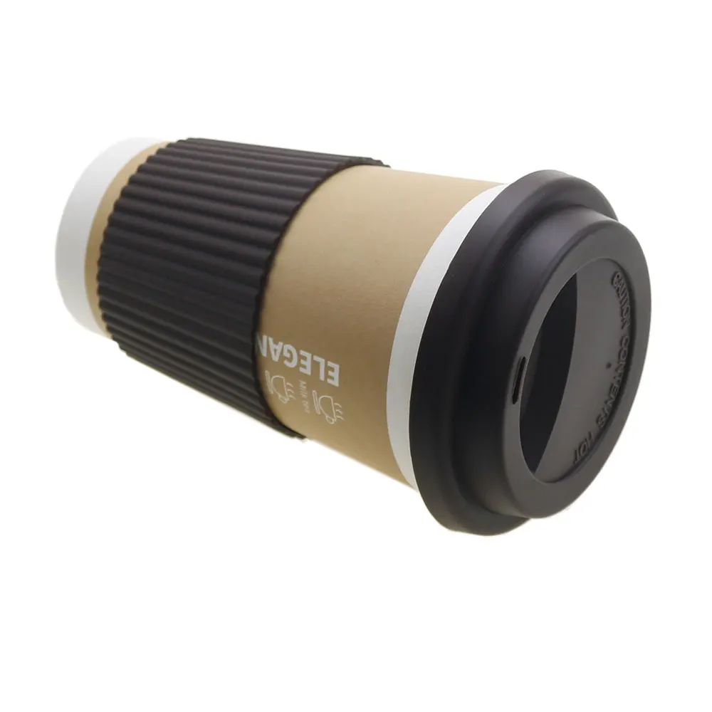 JCD 1 Juego de tapa de taza de silicona Universal + cubierta de taza aislamiento antipolvo manga de taza tapas de taza de café funda antideslizante para botella de agua - imagen 4