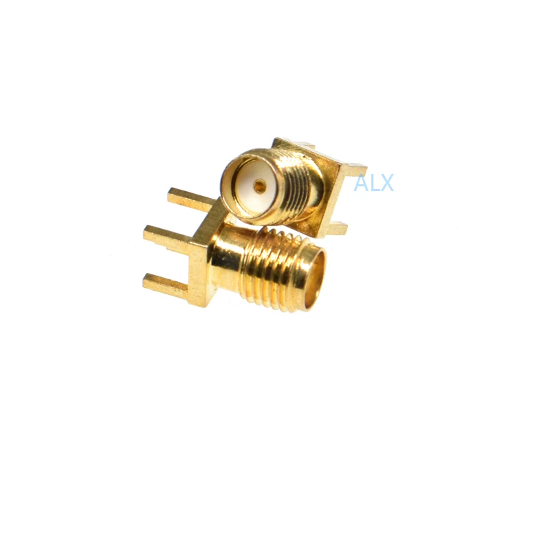 Adaptador Rf sma-khd, enchufe hembra, receptáculo recto de soldadura, conector de antena sma-ke de 180 grados, montaje Pcb, orificio pasante, 10 Uds. - imagen 2