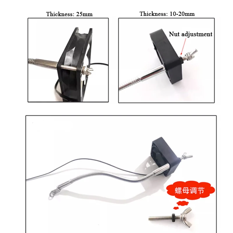 Soporte de refrigeración multidireccional, tarjeta gráfica North South Bridge M2, memoria de disco duro, placa base, ventilador de chasis, soporte de refrigeración - imagen 3
