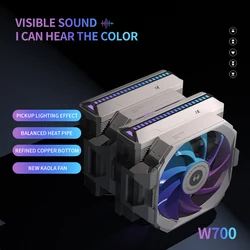 Alseye W700 – Disipador CPU Doble Torre RGB Silencioso de Alto Rendimiento
