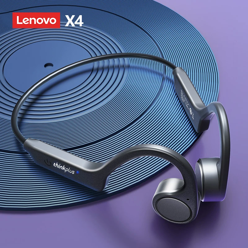 Lenovo-auriculares de conducción ósea X3 Pro, cascos inalámbricos con gancho para la oreja, Bluetooth, Hifi, con micrófono, resistentes al agua - imagen 4