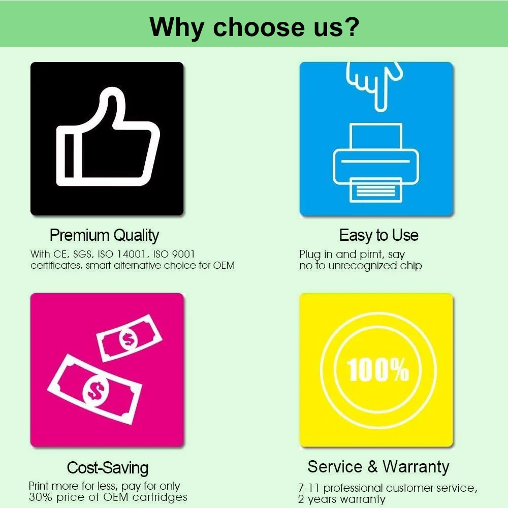 Recambio de tinta universal para HP363 177 801 02 C8771 Tinta recargable continua, 100 ml cada una - imagen 3