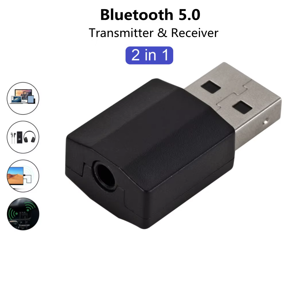 LccKaa Adaptador Bluetooth 5.0 TX/RX AUX para Coche y Televisión - imagen 2