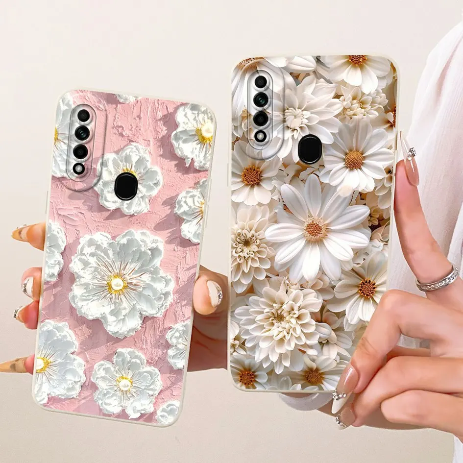 Funda para OPPO A31 2020, funda CPH2015 CPH2073 CPH2081, funda protectora trasera de silicona suave pintada de lujo para bolsa OPPOA31 A8 - imagen 2