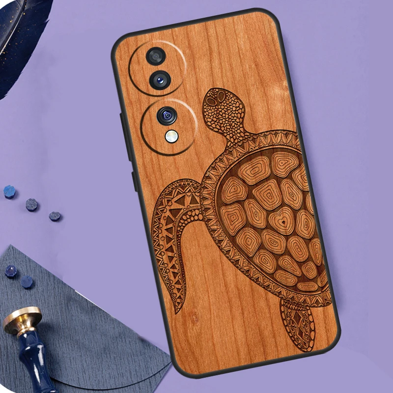 Funda de madera para Honor Magic 6, 5 Pro Lite, 50, 70, 90, X9b, X8b, X7, X8, X9, X6a, X7a, X8a, X9a - imagen 4