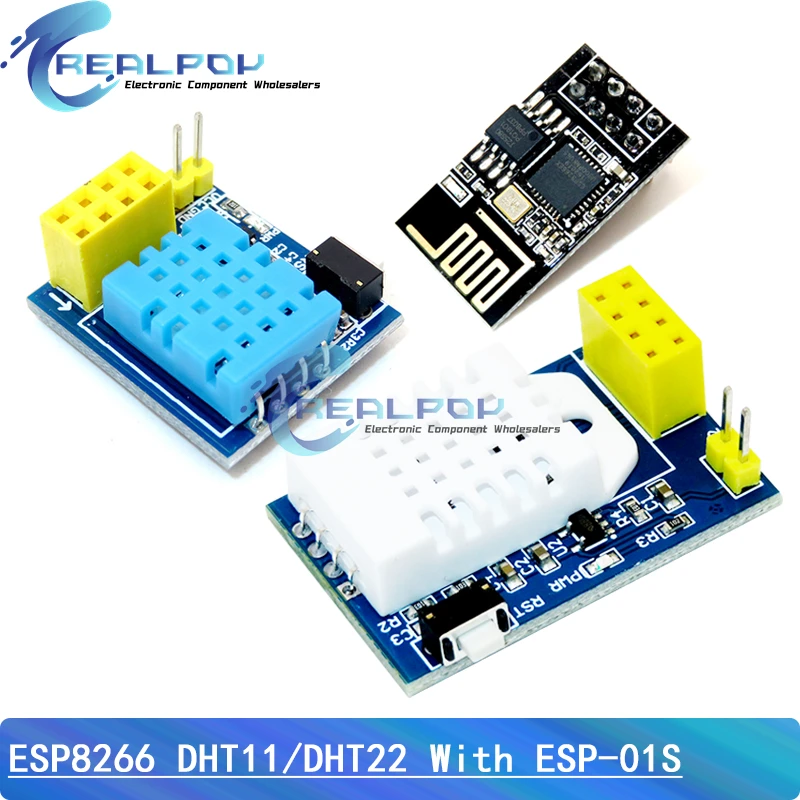 ESP8266 ESP-01 ESP-01S DHT11 DHT22 AM2302 Sensor Digital de temperatura y humedad módulo Wifi reemplazar SHT11 SHT15 de alta precisión