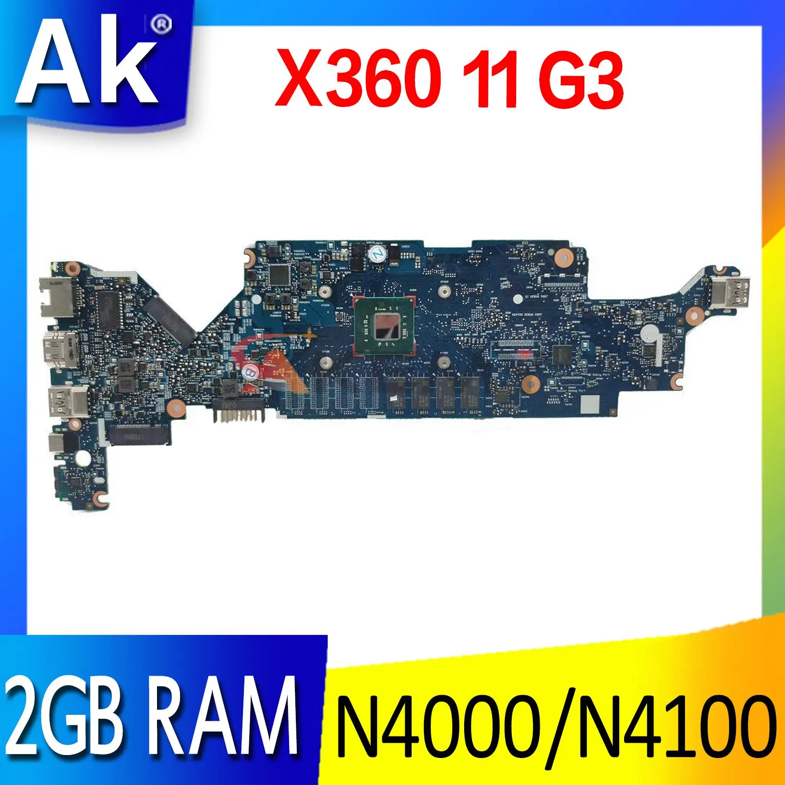 Para HP ProBook x360 11 G3 placa base de computadora portátil 6050A3009601 L43772-601 CPU N4100 4G-RA X360-11-G2-EE 100% probado OK