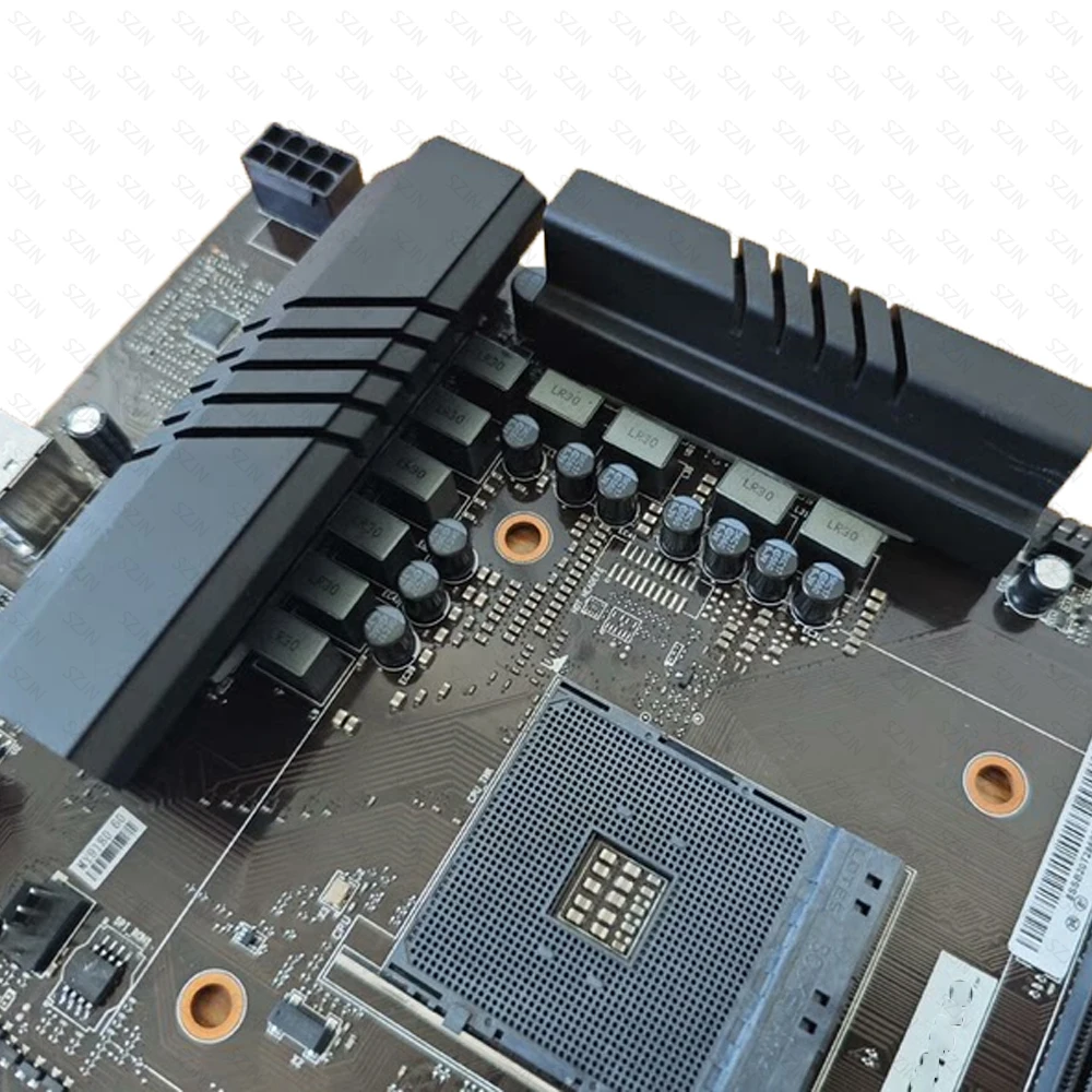 Kit de placa base B550M para juegos con Ryzen 5000 DDR4 Max 64GB 3200MHz compatible con NVME PCIE4.0 X16 4xSATA3.0 M.2 WIFI (NGFF) - imagen 2