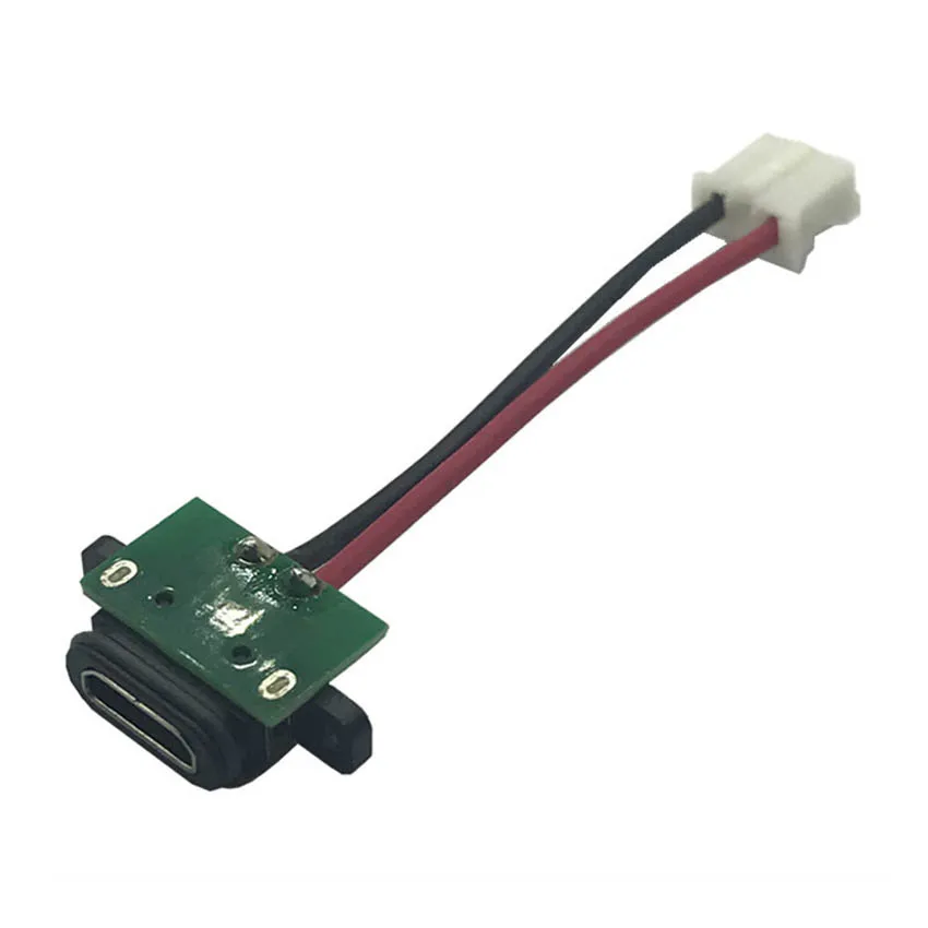 Conector Micro USB hembra con orificio para tornillo, base de carga de energía impermeable con Terminal de Cable, 1-10 Uds. - imagen 3