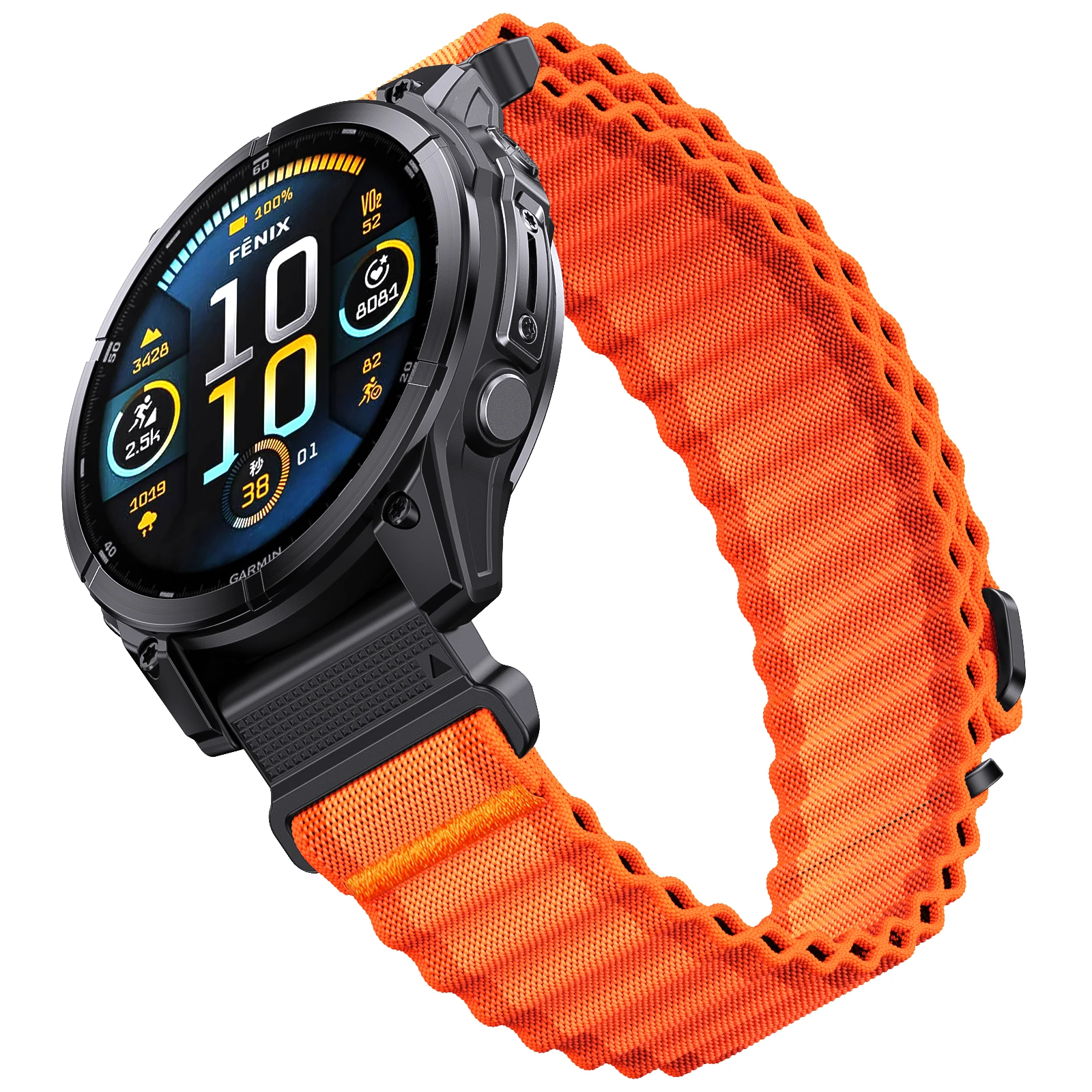 Correa de nailon de dos tonos QuickFit de 26mm y 22mm para Garmin Fenix E 8 7X 7 6 6X/Epix Pro Gen 2 51mm 47mm/accesorios de correa de reloj Tactix - imagen 5