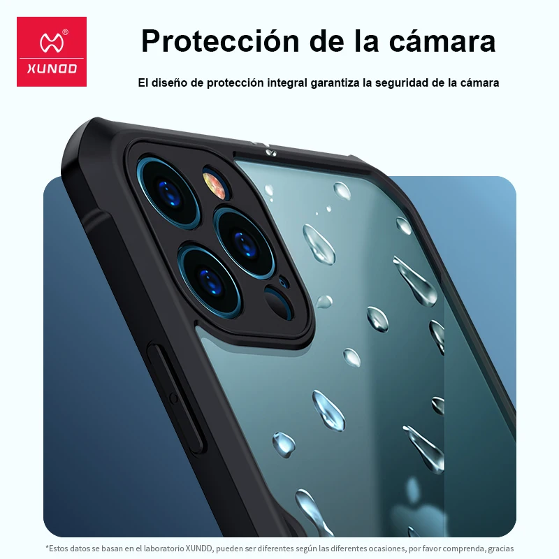 Xundd-Funda transparente para iPhone 12 Pro Max, carcasa protectora a prueba de golpes, 13 Pro Max - imagen 3