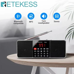 Radio portátil AM/FM Bluetooth con MP3, USB, SD y manos libres
