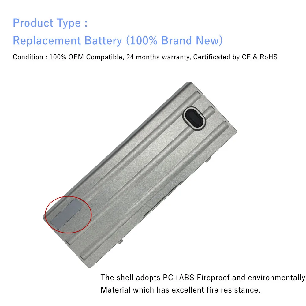 Nueva batería del ordenador portátil para Dell JD605 JD606 JD610 JD616 JD634 JD775 KD489 KD491 KD492 KD494 KD495 NT379 PC764 - imagen 4