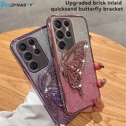 Funda Samsung Galaxy con Mariposa 3D y Purpurina