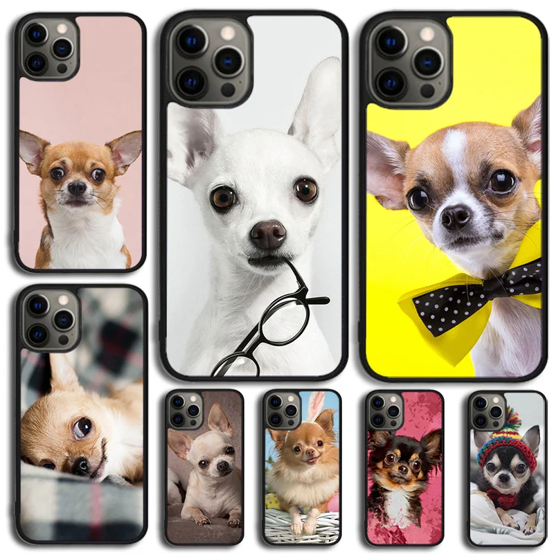 Funda bonita para teléfono con perro Chihuahua para iPhone 17 Air 15 16 14 11 12 13 Pro MAX Plus