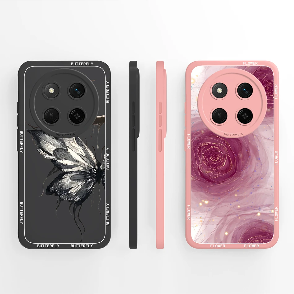 Para Honor Magic 7 Lite funda de teléfono garras de gato Fundas de dibujos animados para Honor Magic7Lite suave silicona líquida anticaída contraportada - imagen 2