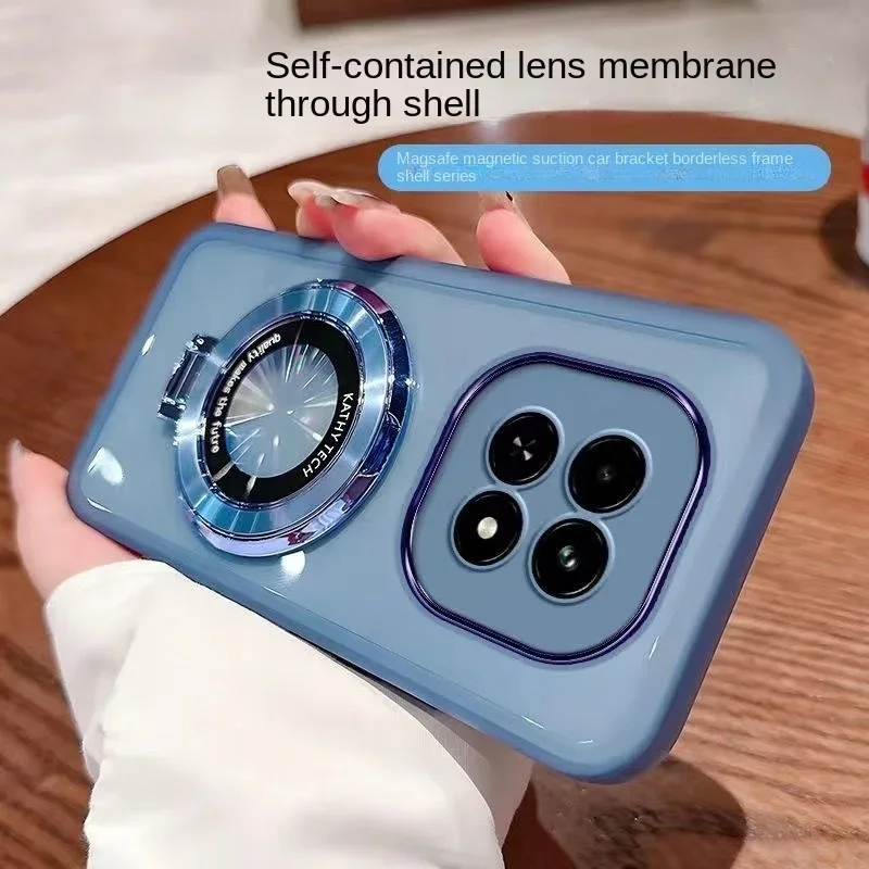 Para POCO X7 Pro funda para POCO X7 soporte de anillo carcasa protectora a prueba de golpes TPU cubierta transparente trasera - imagen 4