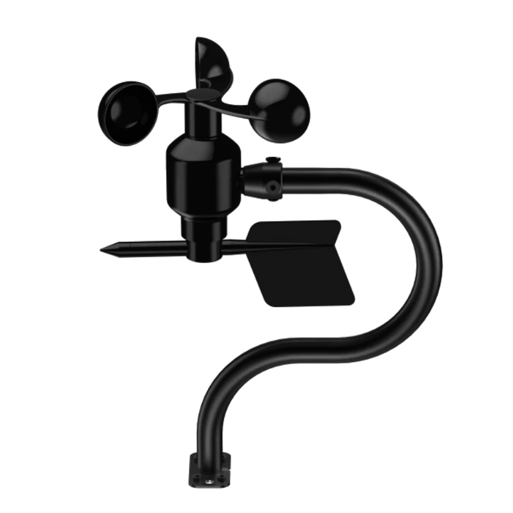 Velocidad del viento de aleación de aluminio 0-60 m/s Sensor de dirección del viento de 360 grados con función de calefacción instrumento de medición de estación meteorológica - imagen 3