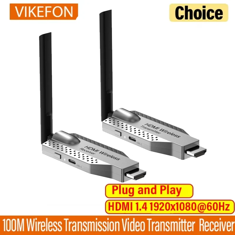 5G 1080P 100M inalámbrico Compatible con HDMI transmisor de Audio y vídeo receptor extensor adaptador Dongle para TV Monitor proyector PC
