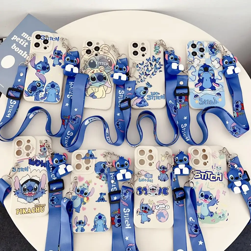 Funda exprés con cuerda de soporte para iPhone 6 6s 7 8 X Xs Max XR 11 12 13 14 15 16 Pro SE Max