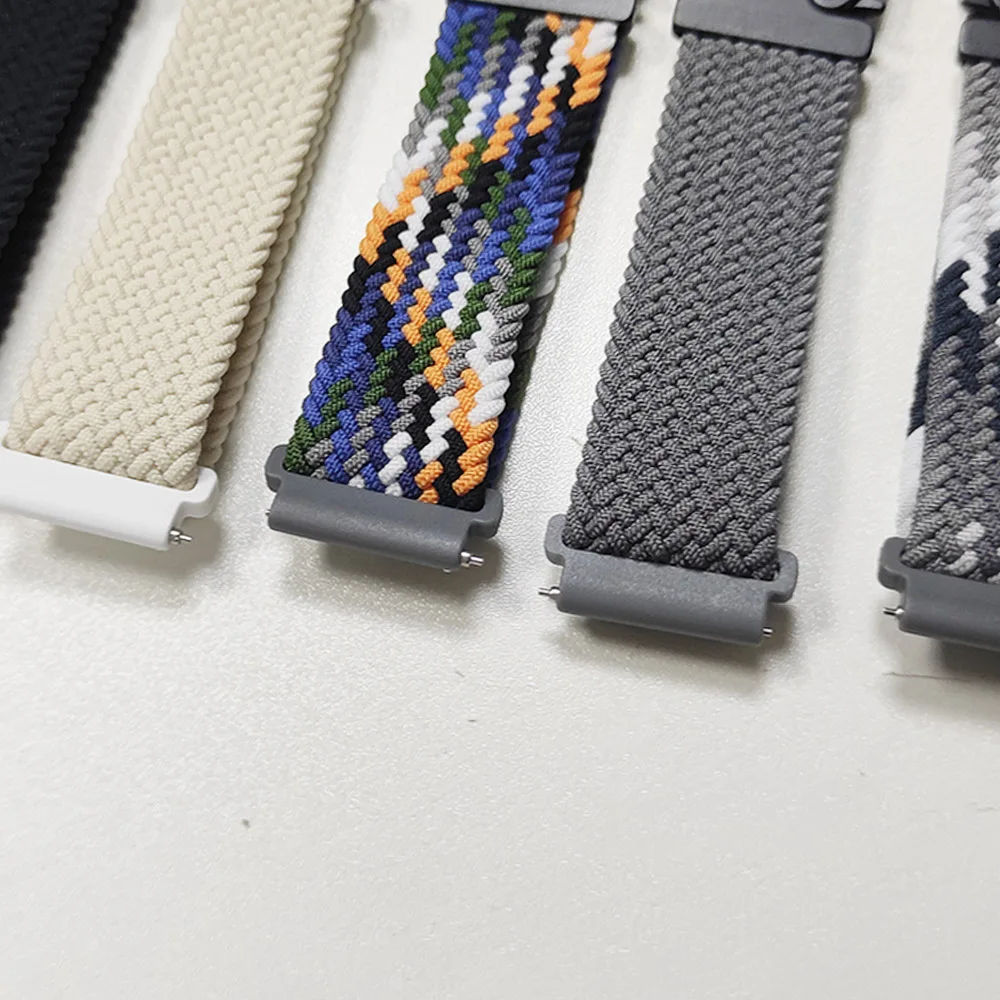 Correa deportiva de nailon para Garmin Venu 3 2 Band Forerunner 165 265 255 Music Vivoactive 5 4 pulsera 20mm 22mm correa de reloj suave - imagen 3