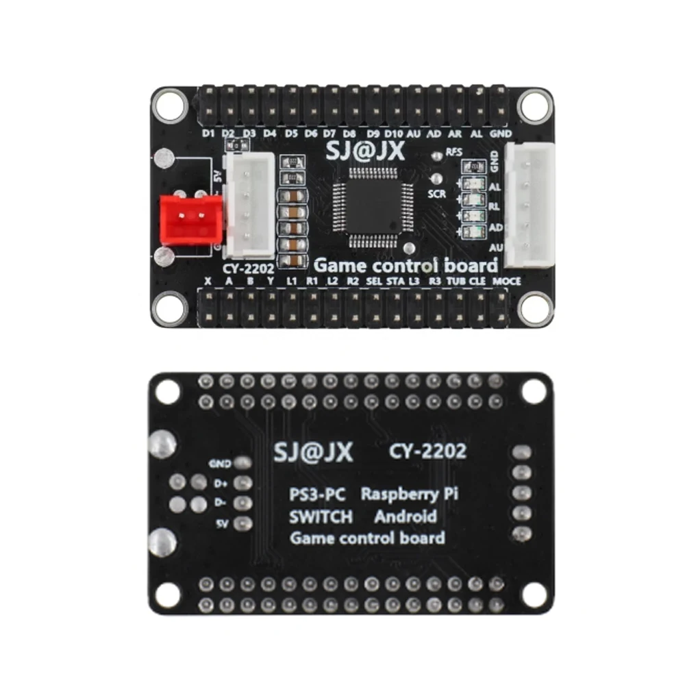 Codificador USB Arcade Zero Delay PC PS3 Switch Raspberry Pi Nintendo a Joystick para controlador Hitbox de botón de 5 pines y 2,8 MM - imagen 2