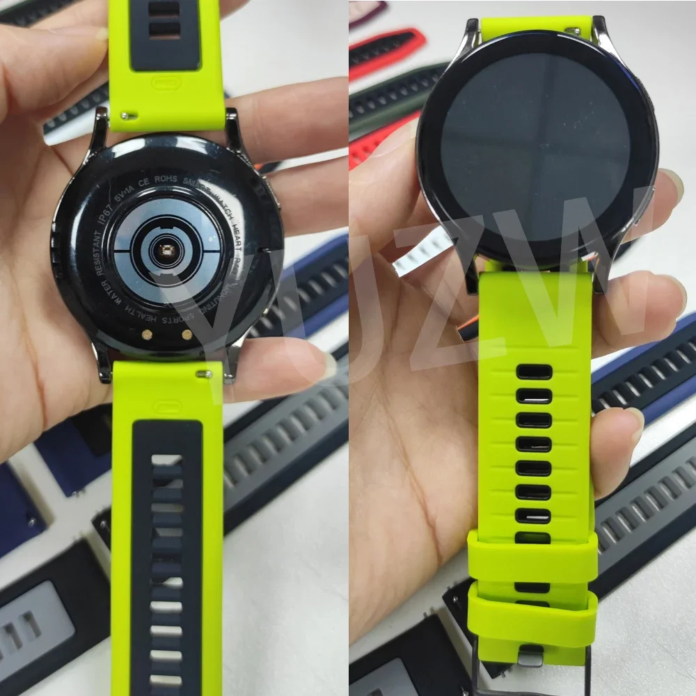 Correa de 22mm y 20mm para Garmin Forerunner 265 745 255, pulsera de reloj musical Vivoactive 6 5 4 Venu 2 3, repuesto de bandas de silicona - imagen 5