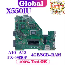 Placa Base Portátil ASUS X550IK – Soporte A10 A12 FX-9830P RX460