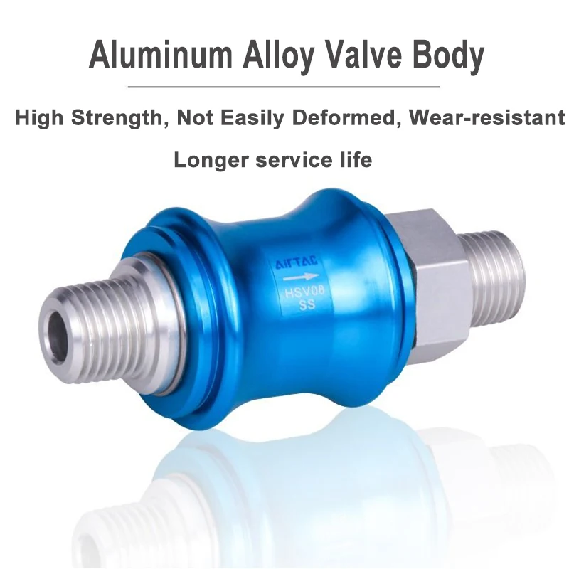 Conector de escape de filtro de válvula deslizante manual serie Airtac HSV-06/08/10/15/20 (3/2 vías) - imagen 4