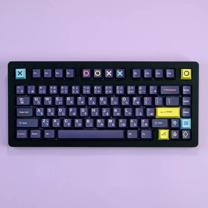 Juego de 132 teclas GMK Future Funk para teclado mecánico MX Switch PBT 5 lados tinte subcama Keycap Cherry Profile