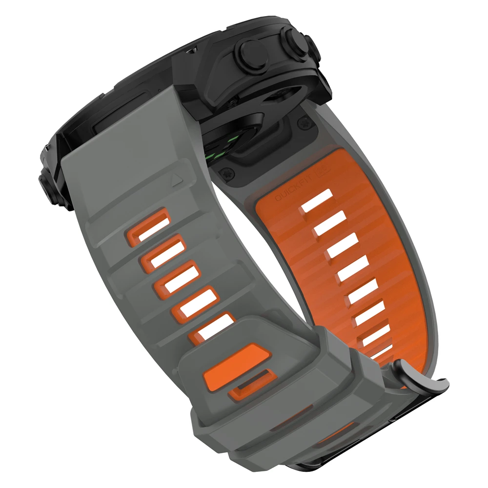 Correa QuickFit de 22mm y 26mm para Garmin Fenix 8 Pro 47mm 51mm E 7X 7 6 6X/Quatix 8/Forerunner 970/D2 Delta/Instinct 3 bandas de silicona - imagen 2