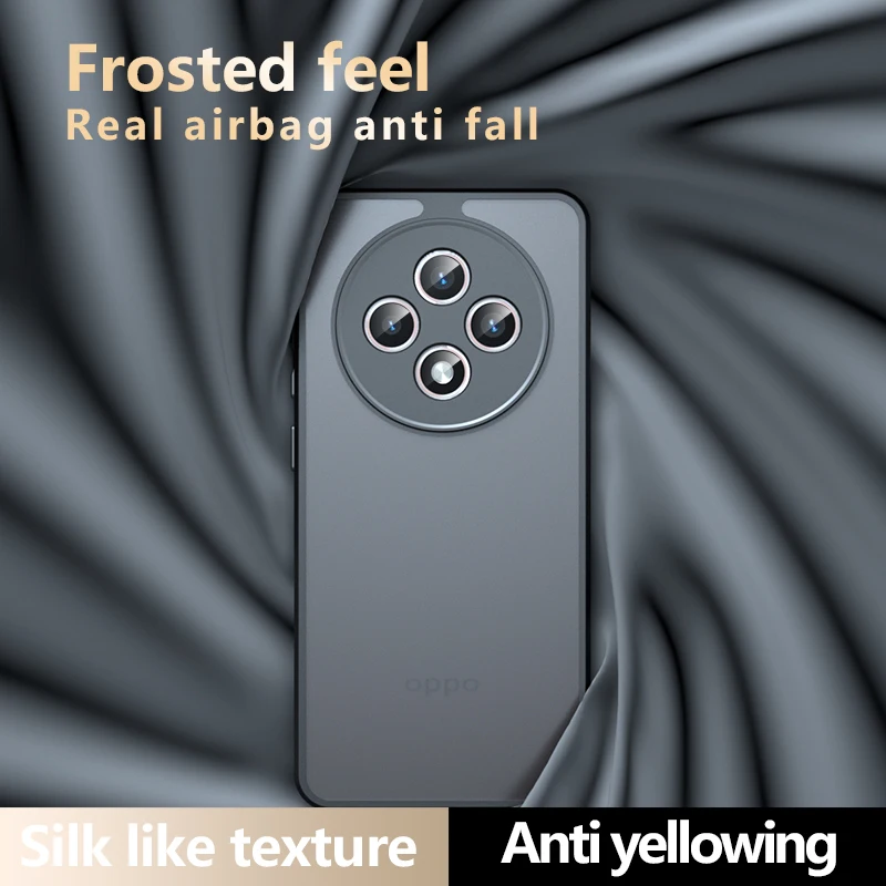 Funda para OPPO Reno 12 F 12FS 5G F27, Funda protectora transparente mate de lujo para OPPO Reno 12 FS, Funda acrílica a prueba de golpes - imagen 4