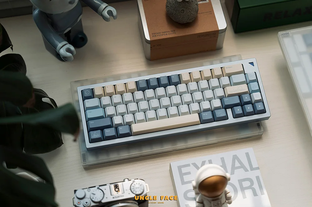 Echokeys Moon Rises Over The Sea Cherry Profile PBT tinte subcama teclas para teclado mecánico EZ63 Made68 Wooting 60HE 80HE - imagen 2