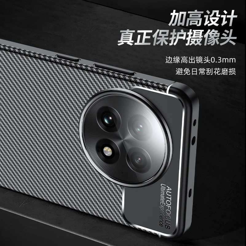 Para Oneplus 13R funda Oneplus 13R funda de goma de silicona lujosa TPU funda protectora para teléfono Oneplus 13 R funda a prueba de golpes - imagen 3