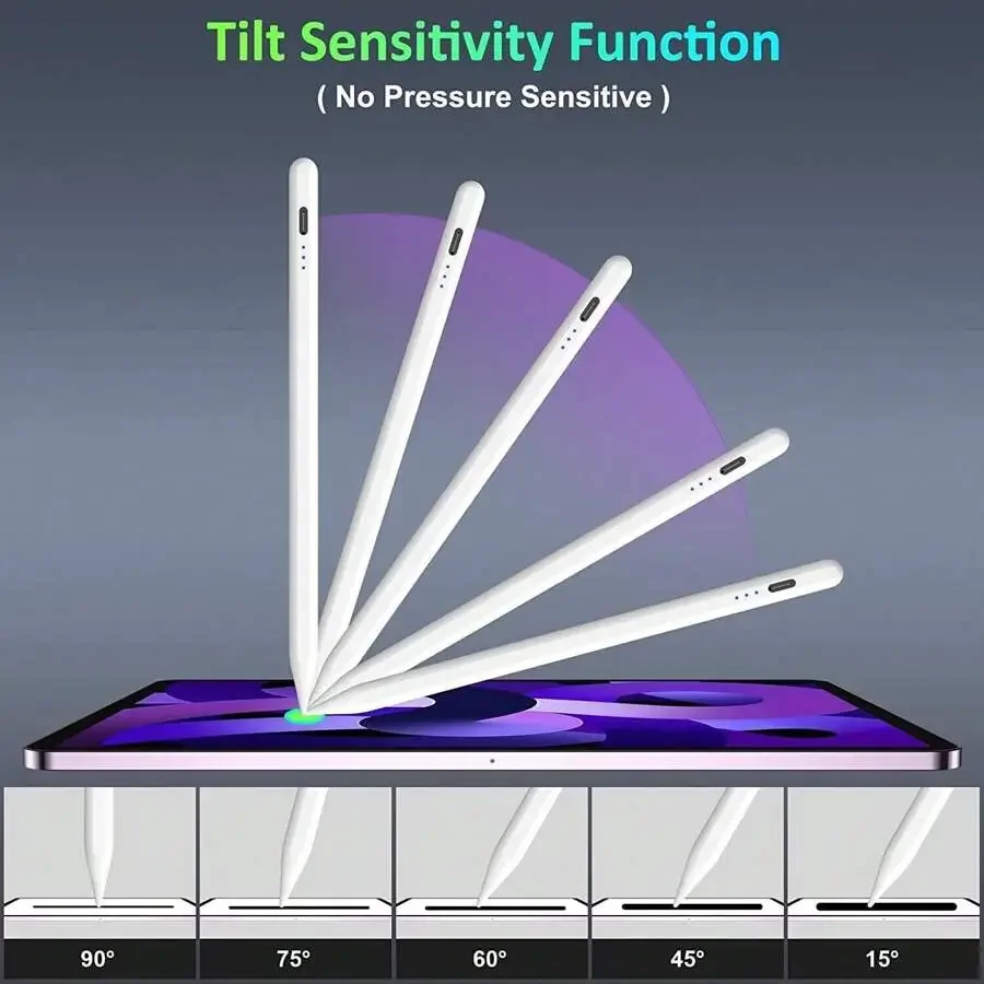 Lápiz óptico para iPad lápiz de segunda generación carga inalámbrica magnética para iPad Tilt Palm rechazo para iPad Pro 12,9 Pro 11 Air 4 5 Mini 6 5 - imagen 5