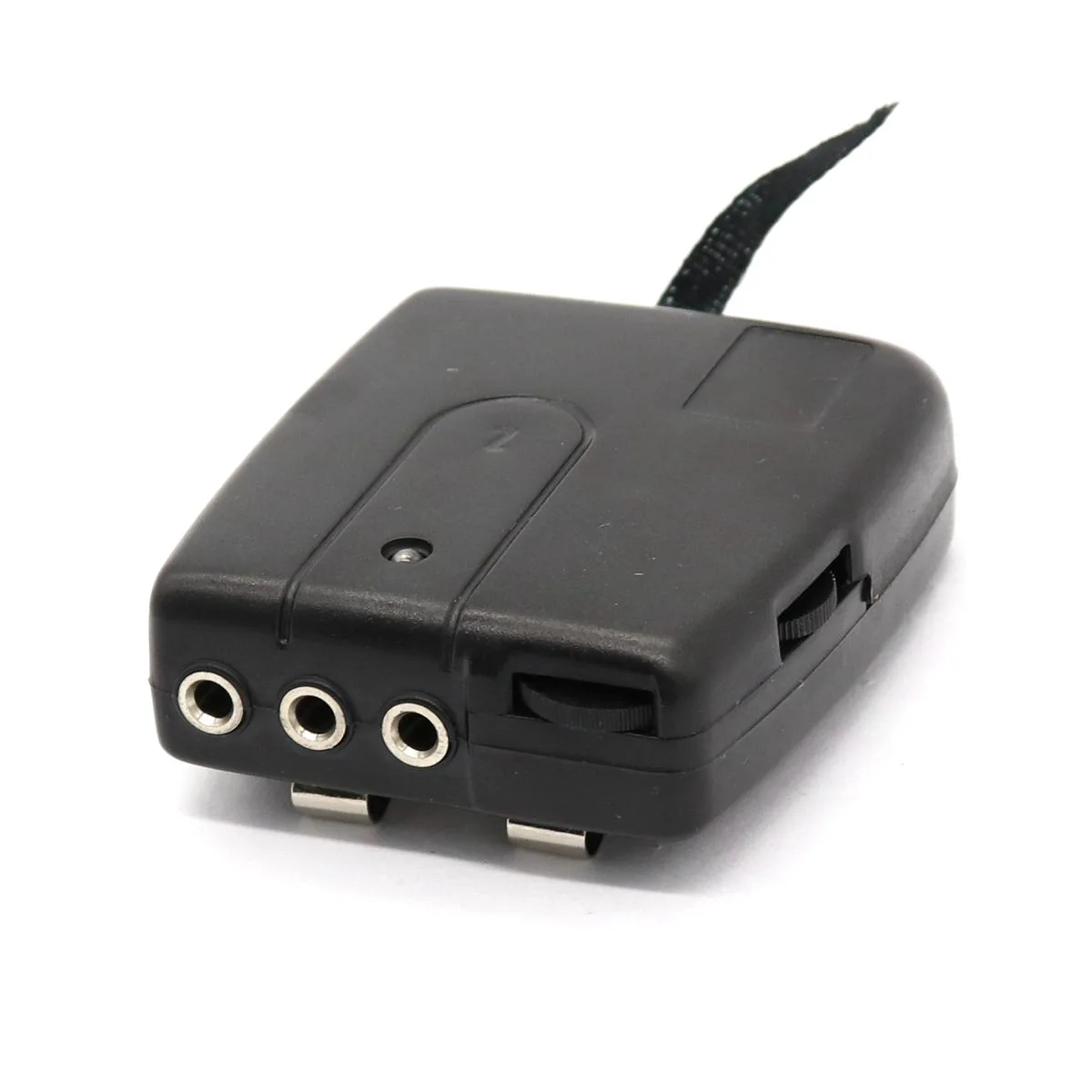 Intercomunicador de plástico negro para motocicleta, Kit de auriculares con cable para casco, walkie-talkie, Audio portátil - imagen 4