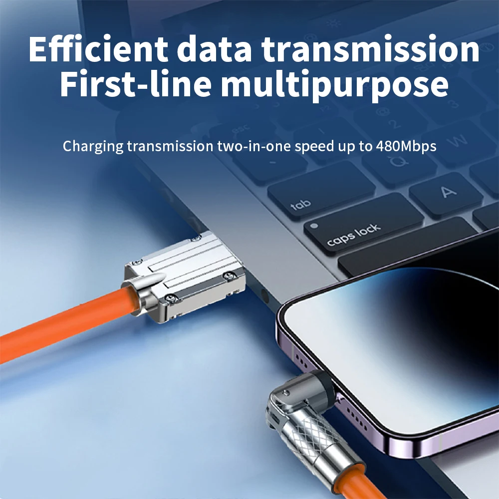 Cable USB-C Giratorio Carga Rápida – Silicona Líquida Antitracción - imagen 3