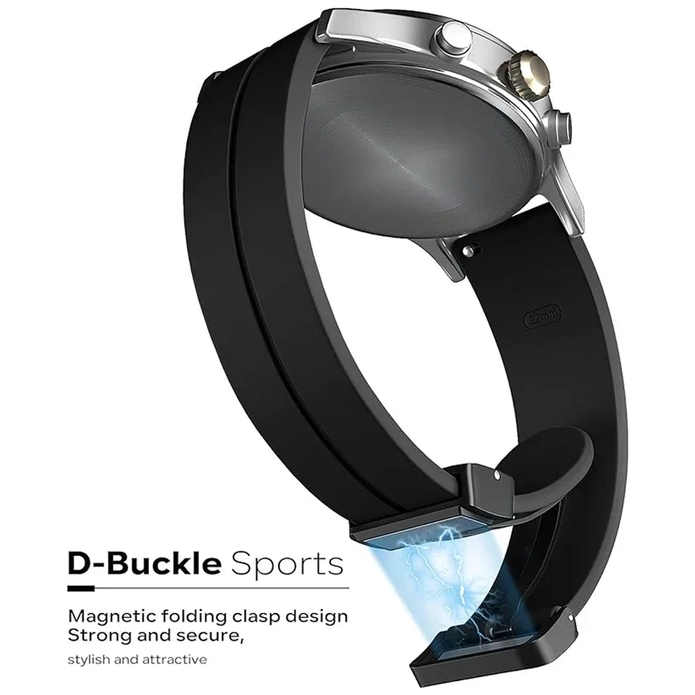 20 mm 22 mm magnetisches Uhrenarmband für Garmin testoactive 6 5/Forerunner 570 42 mm 47 mm 265 255 Correa Armband Venu 3 2 Silikonarmband - imagen 2