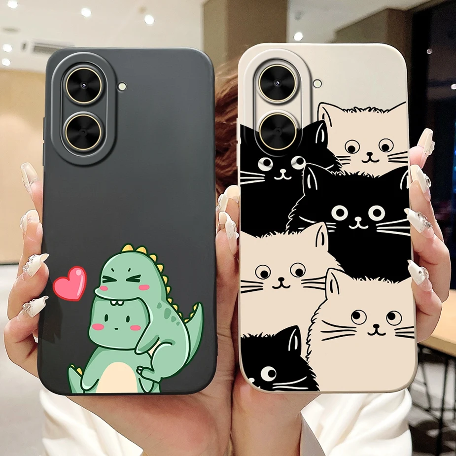 Para Xiaomi Redmi A5 4G funda Poco C71 Linda funda de dibujos animados de moda suave TPU mate funda de teléfono para Xiaomi Poco C71 RedmiA5 NFC Fundas - imagen 3